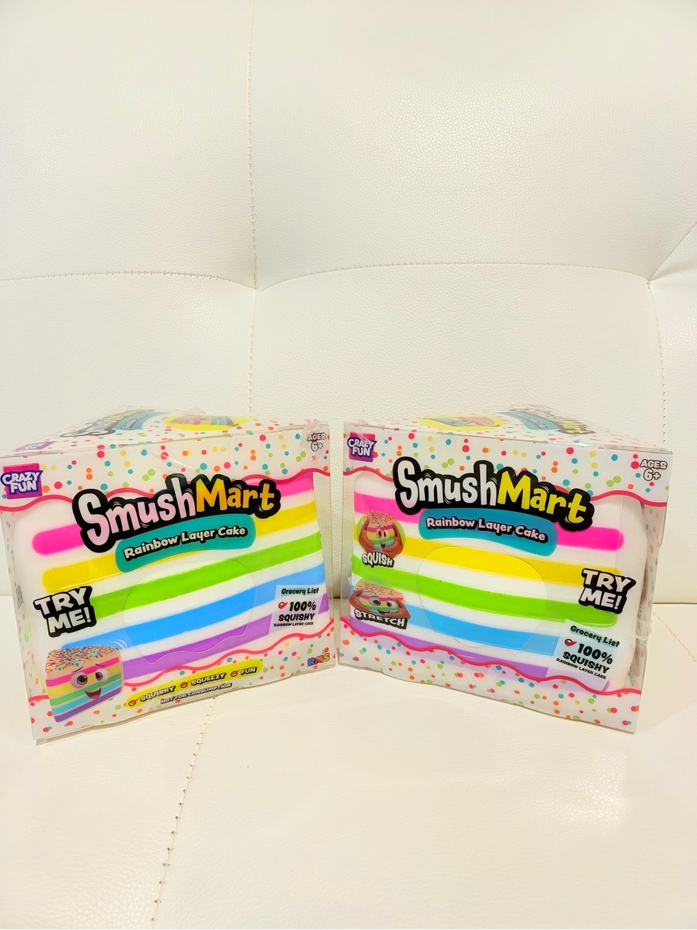 Rainbow Layer Cake Squishy Toy - Multicolor